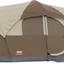 Coleman WeatherMaster Camping Tent with Rainfly & Room Divider, Spacious Weatherproof Family Tent with Carry Bag, Large