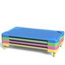 Daycare Cots,Stackable Preschool Cot for Kids (4 Packs,Vivid Color) (Standard)