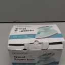 PIOMATIC Mini Travel Steam Iron for Clothes with Dual Voltage, Temperature Control, Non-Stick Soleplate and Cord Storage, Ideal for Sewing, Quilting and Handcraft