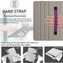 ZtotopCases for iPad Pro 11 Inch Case (M5) 2025/ (M4) 2024 - PU Leather Smart Cover, with Auto Wake/Sleep, Multiple View Angles, Hand Strap & Pocket - Purple