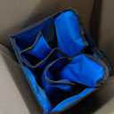 Elevon Canopy Chair Folding Camping Recliner Support with Carrying Bag, Blue