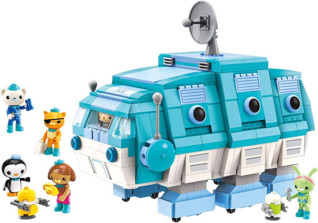 for Age 8+ Building Block Ocean Adventure Octonauts GUP-I Water Bear Vehicle & Barnacles Kwazii Shellington Tweak Dashi Peso 766pcs Building Brick Set-No Package Box