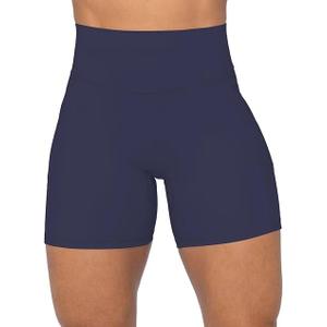 Sunzel No Front Seam High Waist Biker Shorts for Women, Squat Proof Yoga Workout Gym Bike Shorts, XL