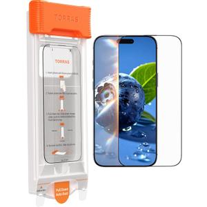 TORRAS OrigArmor for iPhone 16 Pro Max Screen Protector [3D Full Coverage Fit] [100% Anti Glare] Military-Grade Shatterproof 9H+ Tempered Glass Anti-Scratch Screen Protector 16 ProMax 6.9" 1-Pack