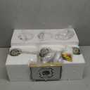 3-Light Bathroom Vanity Light, Modern Brushed Gold Wall Lights with Clear Glass Shades, Bathroom Wall Sconce Lamp for Mirror Living Room Bedroom Hallway