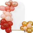 Peomeise 7.2FT Wedding Arch CoverWhite Arch Backdrop Cover Stretchy Spandex Backdrop Stand Covers for Birthday Party Ceremony Banquet Decor(86.4" L x 48" W)