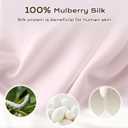 Uamector Silk Eye Mask for Sleeping, Adjustable & Super Soft Sleep Mask, Breathable Blindfold for Men & Women, Perfect Light Blocking for Night, Travel, Nap, Yoga, and Meditation (Pink)