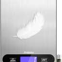 Atogou Food Scale, 33lb/ 15kg Digital Kitchen Scale with Full View LCD Display, Durable Stainless Steel Surface, for Cooking, Baking, Meal Prep Black