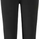 PRSFPN Womens Summer Casual Capri Leggings High Stretch Yoga Skinny Pants Comfortable Leggings for Workout (Black, XXL)