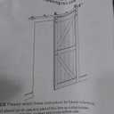 FREDBECK 36in x 84in Wood Barn Door with 6.6FT Barn Door Hardware Kit Included K Shape Solid Spruce Panel Needs Assembly