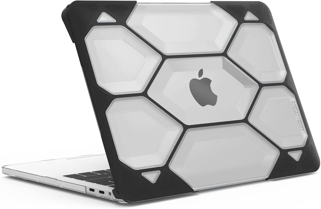 IBENZER Heavy Duty Case for 2020 2019 2018 2017 2016 MacBook Pro 13-Inch Case A2289 A2251 A2159 A1989 A1706 A1708, Protective Cover for Mac Pro 13, Clear, HT13CL