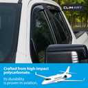 CLIM ART in-Channel Incredibly Durable Rain Guards for GMC Sierra 1500 2019-2026 Crew Cab,Original Window Deflectors,Vent Deflector,Vent Window Visors,Truck Accessories,4pcs-619003LPv