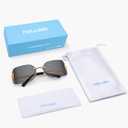 Dollger Rimless Y2K Sunglasses Women Retro Trendy Wrap Around Shield Frame Designer 90s Fashion Glasses