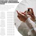 Baluue Perfume Syringe Adapter 50Pcs Packeter Conversion Head Liquid Dispenser Adapter for Precise Perfume Transfer Home Travel Use