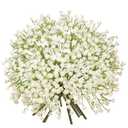 Baby's Breath Artificial Flowers Bulk 10 Pack (30pcs) Faux Baby Breath Plastic Flower Fake Gypsophila Flower Arrangement for Crafts Fake Flowers Bouquet for Wedding Centerpieces Cream Baby Breath