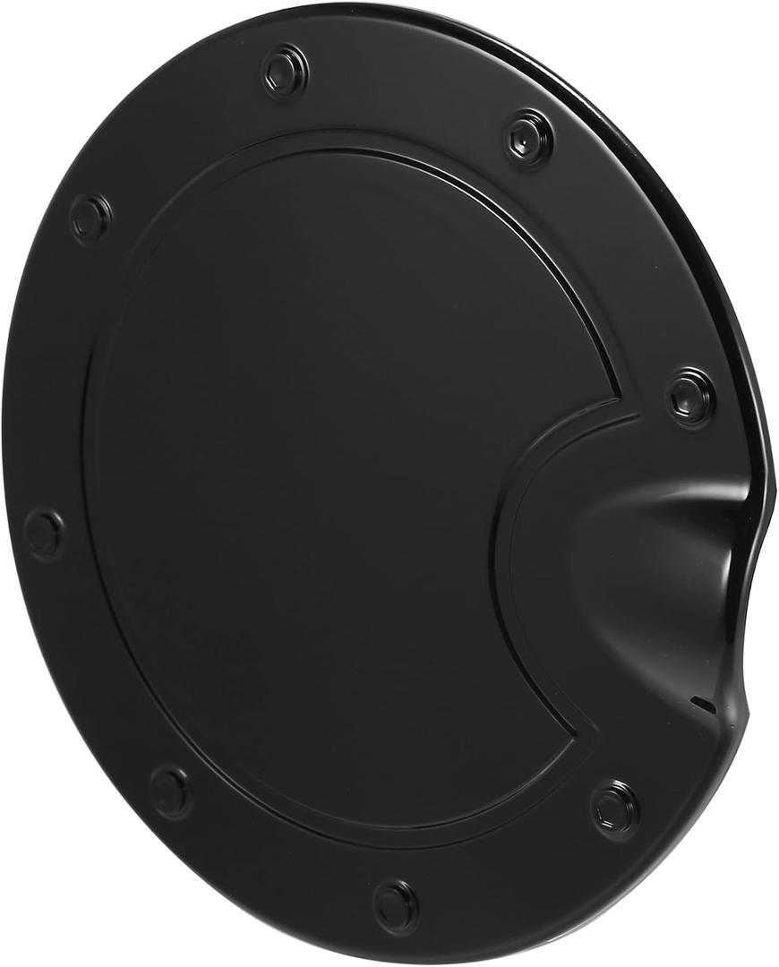 X AUTOHAUX Black Fuel Tank Cover Door Gas Filler Cover Replacement Accessories for Dodge for Ram 2010-2017