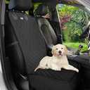 Petloox Front Seat Dog Cover for Car, Truck & SUV - Waterproof, Non-Slip Pet Car Seat Cover for Dogs - Durable, Easy to Install & Clean, Front Passenger Seat Protector for Pets & Vehicles