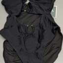 Eomenie One Piece Swimsuit for Women Ring Linked Monokini Sexy Bathing Suit Cutout Swim Suit Black S