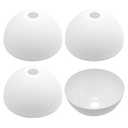 CADUFUELLY 4 Packs 10 Inch Large Floor Lamp Shade, Sturdy Plastic Lampshade, Modern Style Lamp Replacement for Living Room Bedroom Floor Lamps and Various Bulbs
