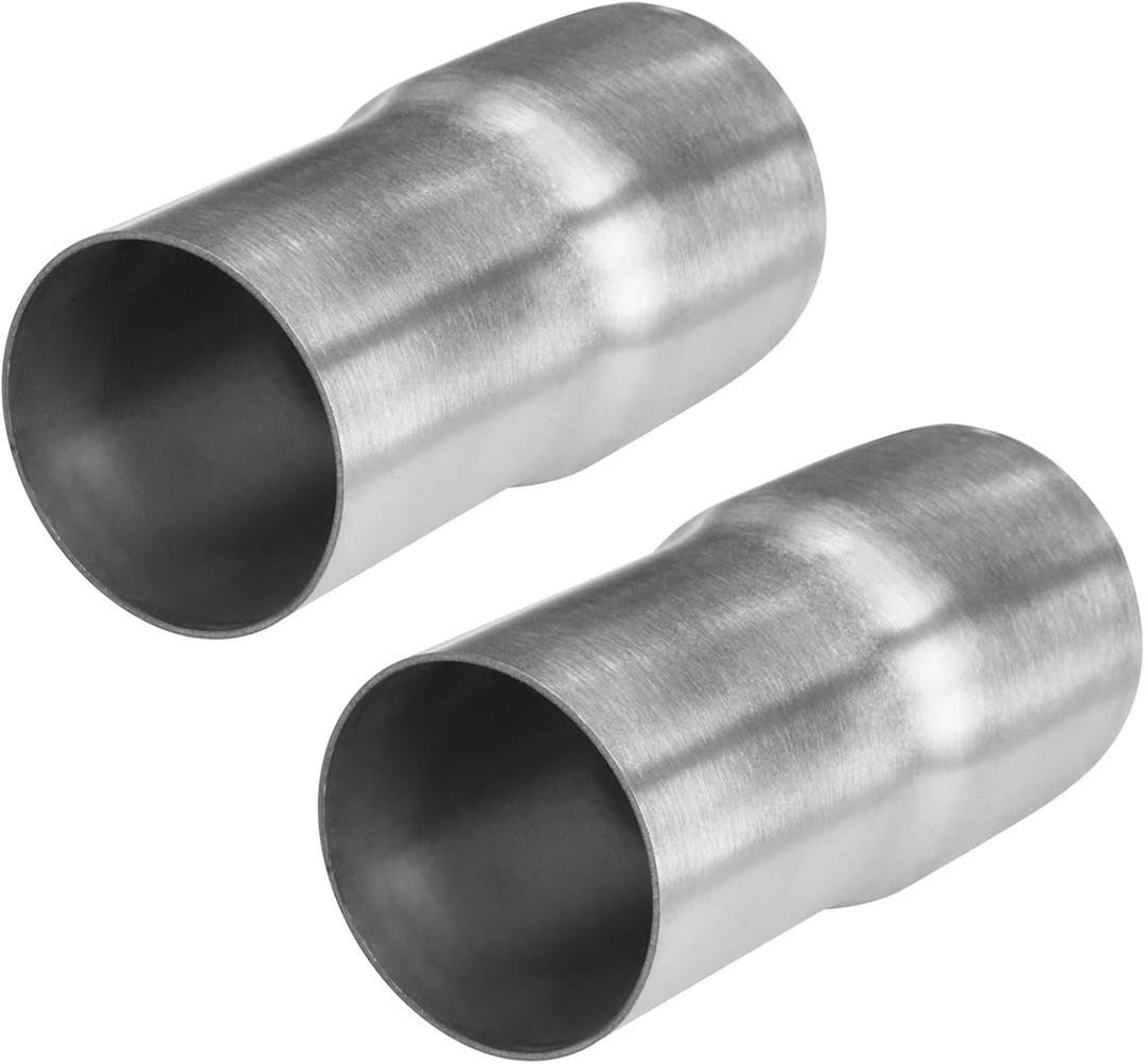 Vechkom 2.25" ID 2.5" OD Exhaust Reducer Adapter 304 Stainless Steel 2.25 Inch to 2.5 Inch 2.25" ID 2.5" OD kit 2PCS