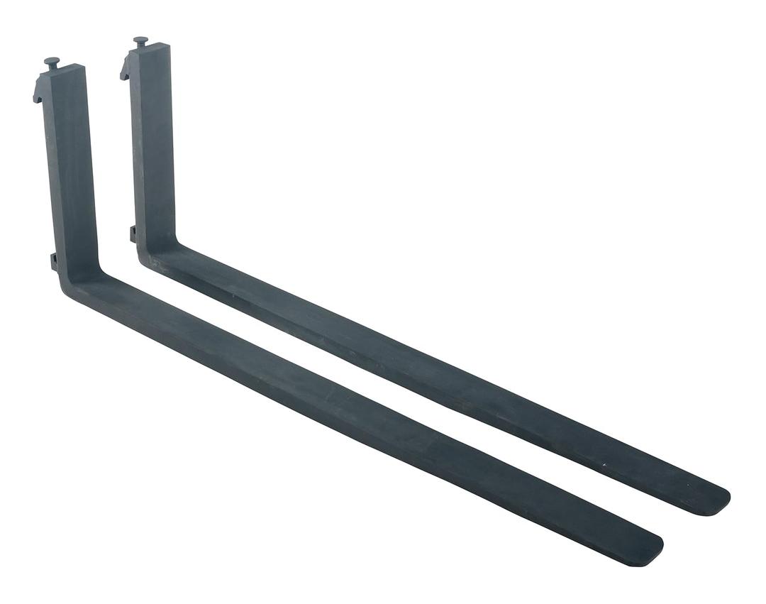 Vestil F4-1.75-48-CPL Forged Steel Forks with Carriage Pin 48 in. x 1-3/4 in. 5,000 Lb. Capacity Black