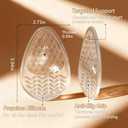 Weight Shifting Gel Insoles for High Heels & Sandals - Women's Transparent Non-Slip Comfort Pads for All-Day Pain Relief in Open Toe Shoes,3-Size Set (Medium-US 8-9.5 Women Shoes)