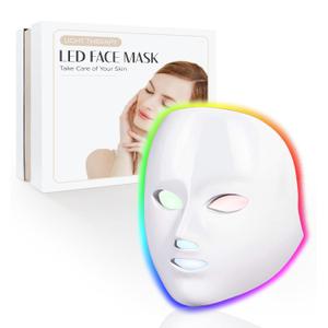 Red Light Therapy for Face, Led Face Mask Light Therapy, 7 Colors LED Facial Skin Care Mask
