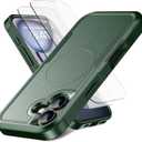 Magnetic for iPhone 17 Case [Compatible with MagSafe] [Shockproof] [Heavy Duty Protection] Pocket-Friendly & Tough Non-Slip Protective Phone Cover for iPhone17 6.3", Teal Green