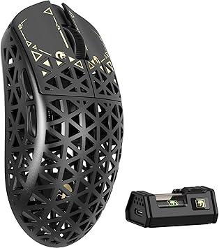 MAMBASNAKE M5 Ultra Carbon Fiber 8KHz Wireless Gaming Mouse,PAW3950MAX Sensor 42K DPI,39g Lightweight Tri-Mode 2.4GHz/BT/Wired Computer Mice,Web Driver Support,for Win/Mac/FPS/MOBA/Esports-Black (A) MAMBASNAKE M5 Ultra Carbon Fiber 8KHz Wireless Gaming Mouse,PAW3950MAX Sensor 42K DPI,39g Lightweight Tri-Mode 2.4GHz/BT/Wired Computer Mice,Web Driver Support,for Win/Mac/FPS/MOBA/Esports-Black (A)