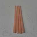 12-Inch Tall Dripless Taper Candles Set of 4 - Pearl Pink Tapered Candles, Perfect for Christmas - Smokeless, Unscented, Long Burning - Hand Poured, Colored Tall Candlesticks - Rosa Perla