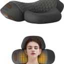 3-in-1 Neck Massager Pillow with Heating & Traction & Vibration, 3D Ergonomic Cervical Pillow for Neck Back Shoulder Pain Relief,Dark Grey