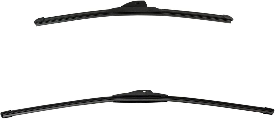 Windshield Wiper Blades - Flex Fit All-Weather 2 Piece Set - Mechanics Choice for 2017-2018 BMW 540i