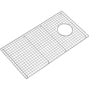27 in. x 14 in. Side Drain Sink Protector with Supersoft Silicone Feet in 304 Grade Stainless Steel