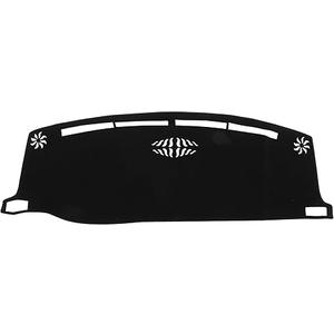 Car Dashboard Cover Compatible Protective Polyester Black Center Console Interior Trim Dash Cover Mat Pad