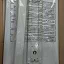 Sweetcrispy Overbed Bedside Table with Wheels, Adjustable Hospital & Home Use Bed Table, Rolling Laptop Table, Mobile Standing Desk, White (27.56"D x 15.75"W x 43.31"H)