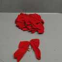 12 Pcs Christmas Velvet Bows 6 Inch Rustic Wreath Gift Bows Vintage Xmas Ribbon Bows Holiday Ornaments for Christmas Tree Wreath DIY Xmas Crafts Home Decorations (Red)