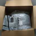 EVERGRACE Velvet Quilt Set King Size, Luxurious Soft Quilted Bedding Sets, Lightweight Velvet Comforter for All Season, Striped Channel Bedspread Coverlet with 2 Shams, 104" x 92", Blue Linen