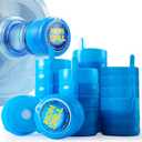 3 & 5 Gallon Water Jug Cap Replacement Non Spill Bottle Caps Anti Splash Peel Pack of 20