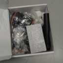 KMM Handheld Car Vacuum Cleaner, 9000PA Vacuum Cleaner & Air Duster, 120W High Power Vacuum Portable Cordless, Hand Held Vacuum Rechargeable with Multi-Nozzles & LED Light for Home, Car, Office (Black & Orange)