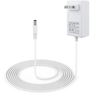 10 ft Power Cord for 4moms mamaRoo 4, 12V 3A Charger for RockaRoo Baby Swing, AC Adapter, White