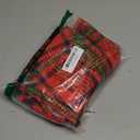 Romanstile Round Christmas Red Plaid Tablecloth - 70 Inch - Checkered Water Stain Resistant Table Cover, Washable Polyester Table Cloth for Xmas Dinner/Party Decoration/Holiday