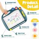 Magnetic Drawing Board, Toddler Toys for Age 1 2 3 Boys Girls, Sketch Pad, Birthday Easter Christmas Halloween Kids Toy Gifts for Boys and Girls