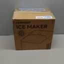 Nugget Ice Maker Countertop, 35lbs/24H Sonic & Chewable Pellet Ice, Quiet Operation, Self-Cleaning Anti-Scale System, Portable Crushed Ice Machine, Premium Stainless Steel, Ice Scoop (Black)