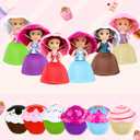 Beautiful Cake Doll Toy Surprise Cupcake Princess Doll Toys for Children Kid Transformed Scented Girls Funny Game Gift (6PCS)