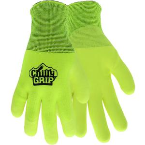 Chilly Grip A319 Yellow Water Resistant Gloves, Pair, Size: Large