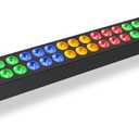 Stage Wash Light Bar DMX 120W RGBA 4IN1 48 LED DJ Lights Ultra Wide Angle Wall Washer Strip Light Bar for Wedding Church DJ Gig Live Events