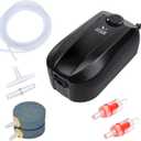 Uniclife Aquarium Air Pump Dual Outlet Fish Tank Aerator with Accessories for 5-200 Gallon Tank