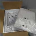 Small Vanity Stool, Cute Vanity Stools with Cushion, White Makeup Vanity Chair for Small Spaces, Living Room, Bedroom, Bathroom, Entryway, Ottoman Foot Rest for Couch Sillas Modern