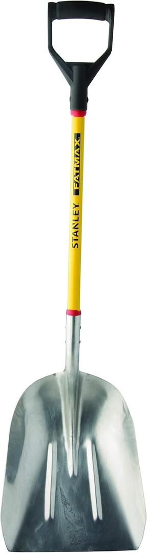 Stanley Garden BDS7231 FATMAX Fiberglass D-Handle Grain Shovel, Yellow/Black