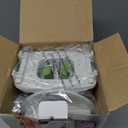 Mueller Pro-Series 10-in-1, 8 Blade Vegetable Chopper, Onion Mincer, Cutter, Dicer, Egg Slicer with Container, French Fry Cutter Potato Slicer, Home Essentials, Salad Chopper White Sand/Green